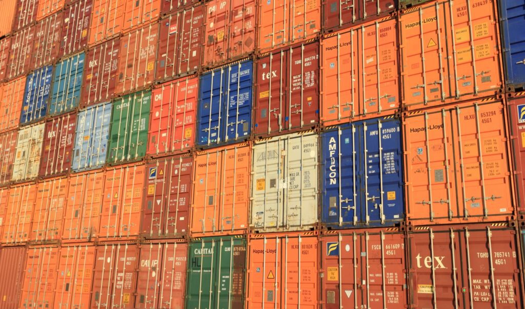 imagem de containeres para importação